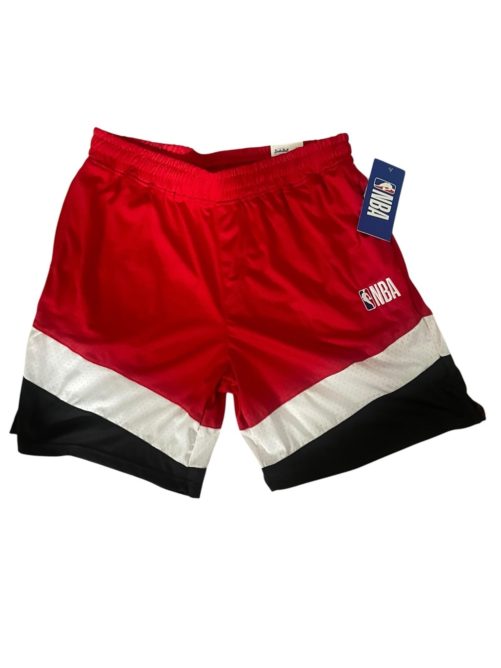 NBA Basketball Shorts - Size: Large - Red Athletic Mesh - NWT - Classic Sport